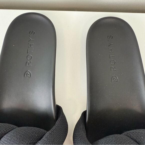 Rothy’s Black Bubble Slides Sandals Women's size 6.5 - Picture 8 of 9